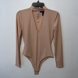 NWT Ribbed cutout bodysuit